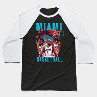 Miami heat basketball  vector graphic design Baseball T-Shirt